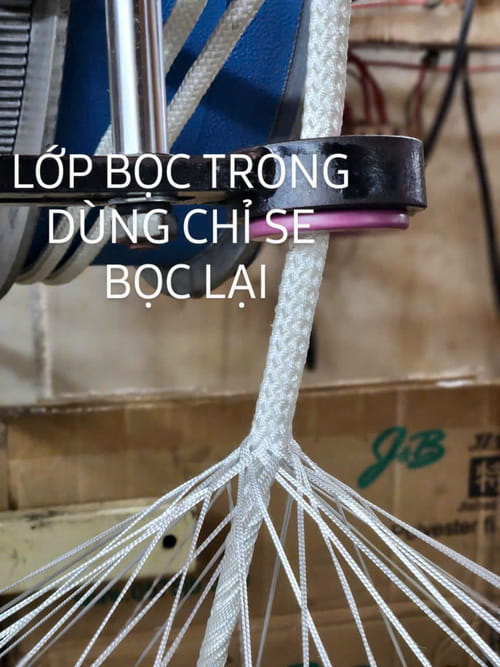 Dây cứu sinh 3 lớp sản xuất tại xưởng tphcm