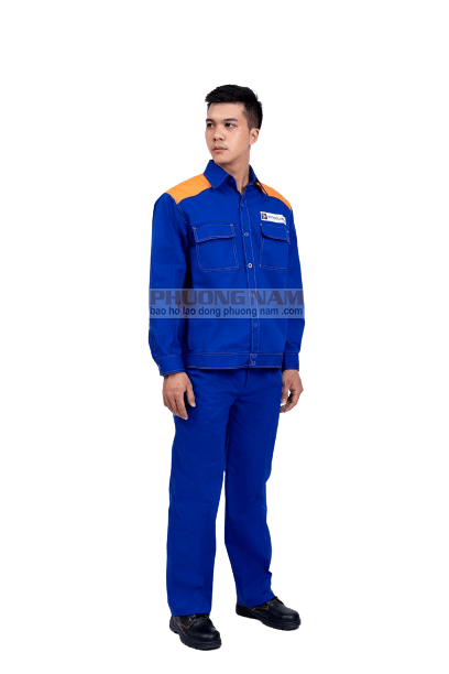 đồng phục xăng dầu petrolimex xanh cam