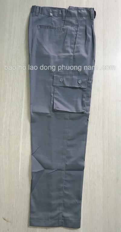 quần áo công nhân túi hộp màu xám